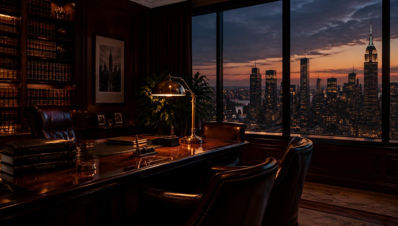 Nexus Law office overlooking New York